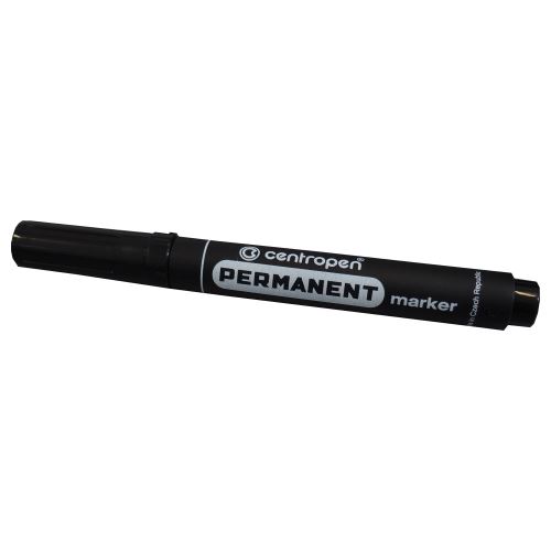 CENTROPEN značkovač permanentní, 8566/1, černý, stopa 2,5mm, sada 10 ks